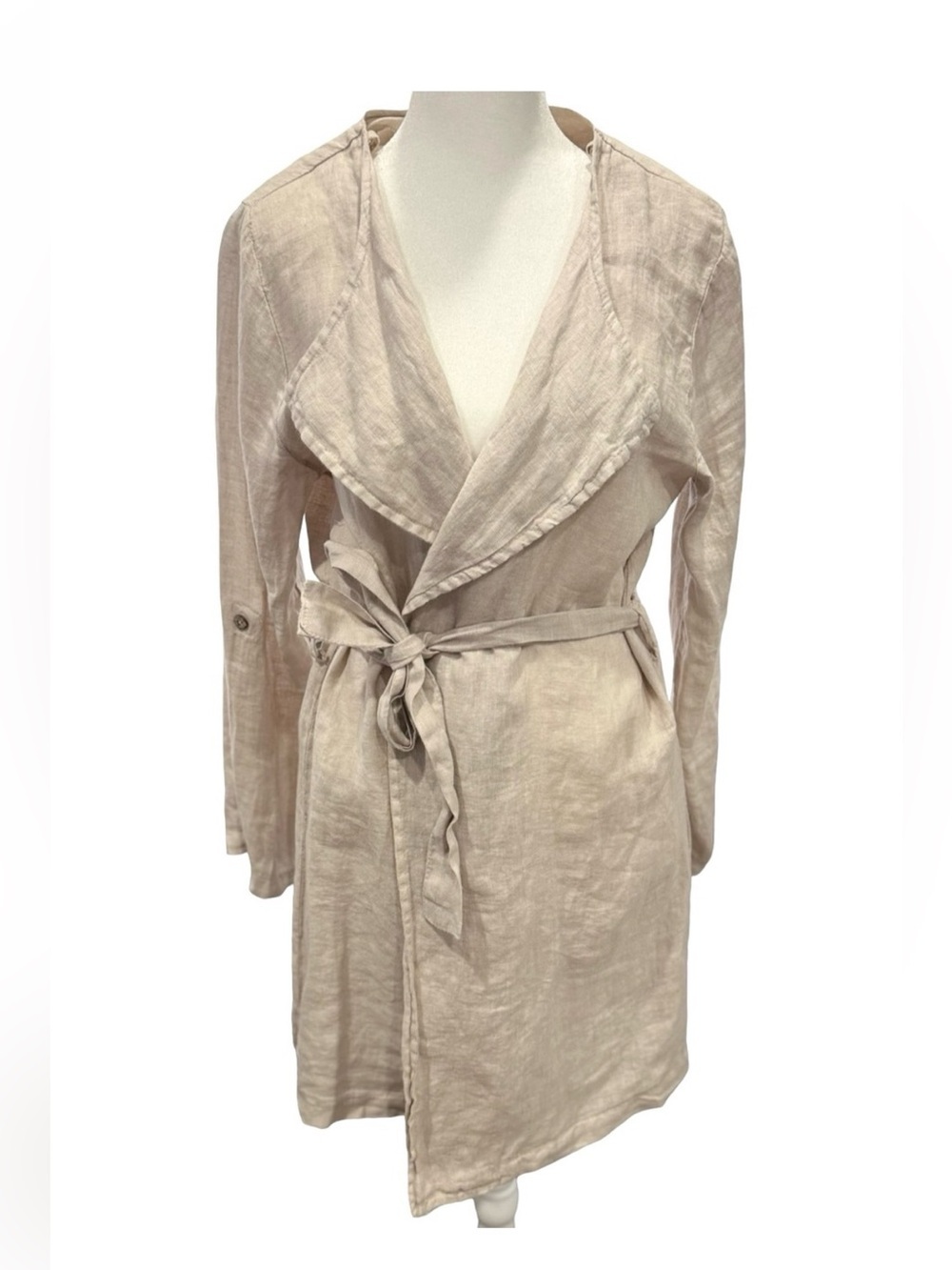 Alessia Pacini | Linen Belted Wrap Light Jacket Small